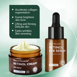 image-VIBRANT GLAMOUR Retinol Face Eye Cream Serum Facial Skin Care 4PCS/Set