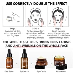 image-VIBRANT GLAMOUR Retinol Face Eye Cream Serum Facial Skin Care 4PCS/Set