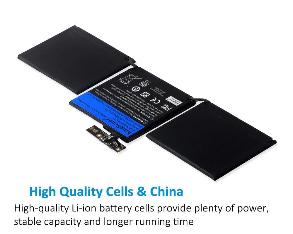 image-KingSener A1713 Laptop Battery for Apple MacBook Pro 13" A1708 2016 2017 EMC 2978 3164 020-00946 MLL42LL Batteria AKKU 4781mAh