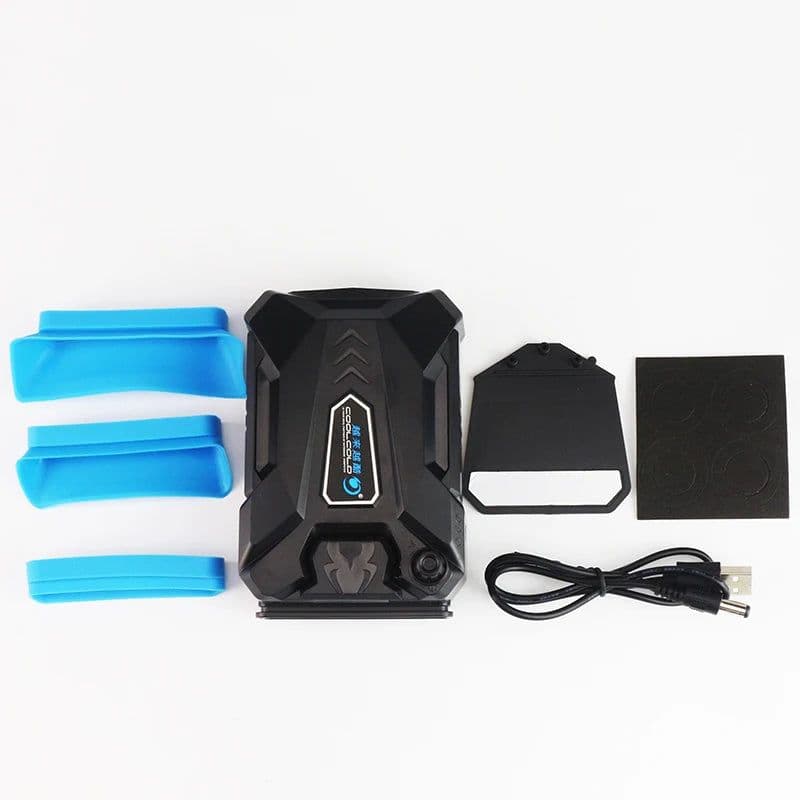 image-Vacuum Portable Notebook Laptop Cooler USB Air External Extracting Cooling Fan for Laptop Speed Adjustable for 15 15.6 17 Inches