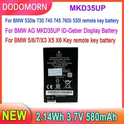 image-MKD35UP Remote LCD Key Battery For BMW 530le 730 740 745 760li X3 X4 X5 1ICP3/37/57 9442976-01 3.7V 2.14Wh 580mAh