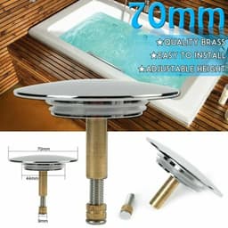 image-1pcs 70mm Universal Drain Filter Hair Catcher Deodorant Bath Stopper Basin Drain Filter Sink Kitchen Bathroom Tool