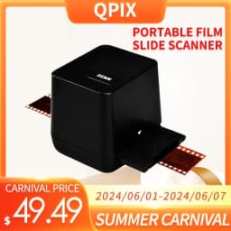 image-Portable Negative Film Scanners 35mm 135 Slide Film Converter Photo Digital Image 17.9 Mega Pixels Monochrome Slide Film Scanner