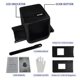 image-Portable Negative Film Scanners 35mm 135 Slide Film Converter Photo Digital Image 17.9 Mega Pixels Monochrome Slide Film Scanner