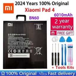 image-Xiao Mi New 100% Original BN60 6010mAh For Xiaomi Pad 4 Mipad 4 Mobile Phone In Stock Batteries Batteria With Gift Tools