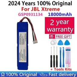 image-2024 100% Original New 18000mAh 37.0Wh battery for JBL xtreme1 extreme Xtreme 1 GSP0931134 Batterie tracking number with tools