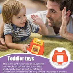 image-Early Education Flash Card Machine 112 Words Learning Talking Language English Electronic Audio Book Toy Children Birthday Gifts