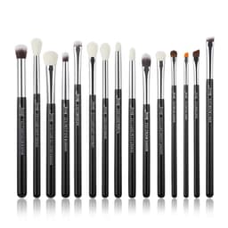 image-Jessup Makeup Brushes Set 15pcs Make up Brush Tools kit Eye Liner Shader natural-synthetic hair Rose Gold/Black T157