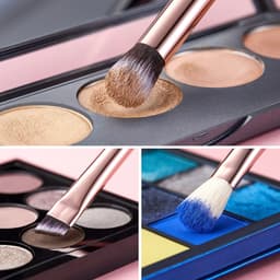 image-Jessup Makeup Brushes Set 15pcs Make up Brush Tools kit Eye Liner Shader natural-synthetic hair Rose Gold/Black T157