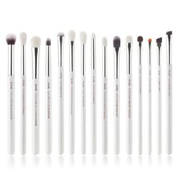 image-Jessup Makeup Brushes Set 15pcs Make up Brush Tools kit Eye Liner Shader natural-synthetic hair Rose Gold/Black T157