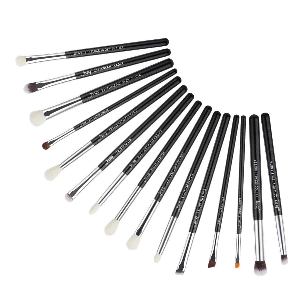image-Jessup Makeup Brushes Set Synthetic-Natural Hair Foundation Powder Blush Eyeshadow Blender Liner Beauty Cosmetic Kit 6-25pcs
