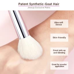 image-Jessup Makeup Brushes Set Synthetic-Natural Hair Foundation Powder Blush Eyeshadow Blender Liner Beauty Cosmetic Kit 6-25pcs