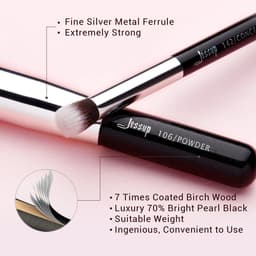 image-Jessup Makeup Brushes Set Synthetic-Natural Hair Foundation Powder Blush Eyeshadow Blender Liner Beauty Cosmetic Kit 6-25pcs