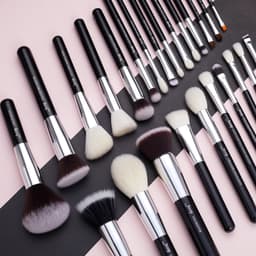image-Jessup Makeup Brushes Set Synthetic-Natural Hair Foundation Powder Blush Eyeshadow Blender Liner Beauty Cosmetic Kit 6-25pcs