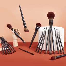 image-Jessup Makeup Brushes set,13/16/21pcs Premium Synthetic Big Powder Brush Foundation Concealer Eyeshadow Liner Wooden T271