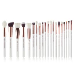 image-Jessup Professional Makeup brushes set ,6- 25pcs Makeup brush Natural Synthetic Foundation Powder Highlighter Pearl White T215