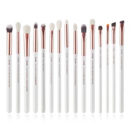 image-Jessup Professional Makeup brushes set ,6- 25pcs Makeup brush Natural Synthetic Foundation Powder Highlighter Pearl White T215