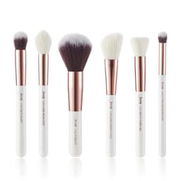 image-Jessup Professional Makeup brushes set ,6- 25pcs Makeup brush Natural Synthetic Foundation Powder Highlighter Pearl White T215