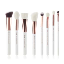 image-Jessup Professional Makeup brushes set ,6- 25pcs Makeup brush Natural Synthetic Foundation Powder Highlighter Pearl White T215