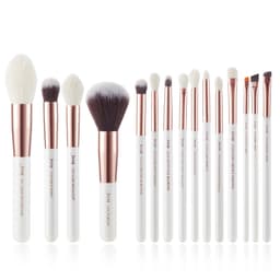 image-Jessup Professional Makeup brushes set ,6- 25pcs Makeup brush Natural Synthetic Foundation Powder Highlighter Pearl White T215