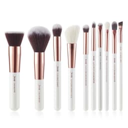 image-Jessup Professional Makeup brushes set ,6- 25pcs Makeup brush Natural Synthetic Foundation Powder Highlighter Pearl White T215