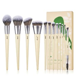 image-Jessup Makeup Brushes 10-14pc Makeup Brush set Synthetic Foundation Brush Powder Contour Eyeshadow Liner Blending Highlight T329