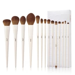 image-Jessup Makeup Brushes 10-14pc Makeup Brush set Synthetic Foundation Brush Powder Contour Eyeshadow Liner Blending Highlight T329