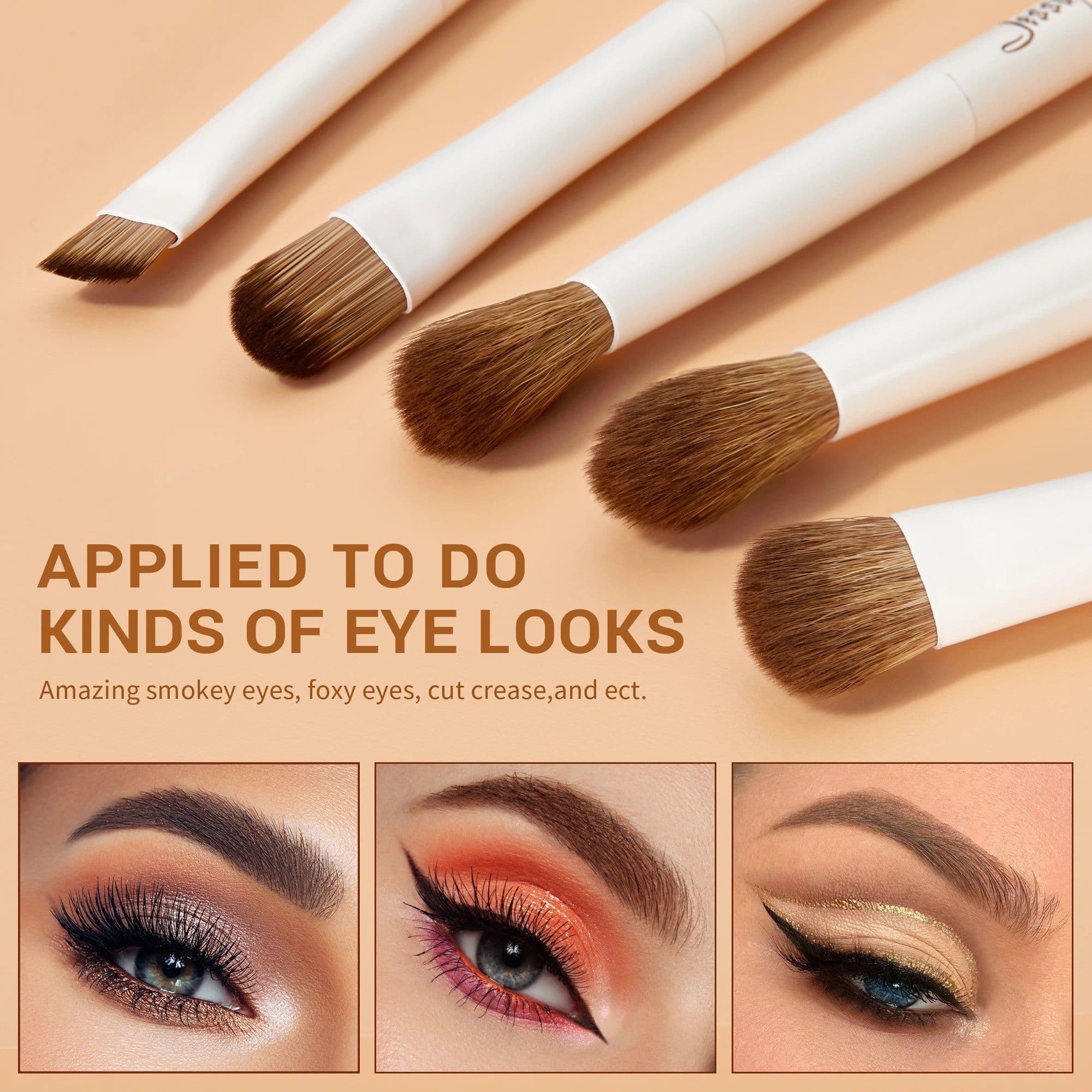 image-Jessup Makeup Brushes 10-14pc Makeup Brush set Synthetic Foundation Brush Powder Contour Eyeshadow Liner Blending Highlight T329