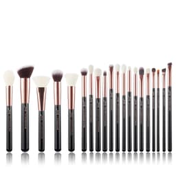 image-Jessup Makeup Brushes Set 6-25pcs Foundation Powder Eyeshadow Liner Brush Blending Highlighter Brocha Maquillaje RoseGold/Black