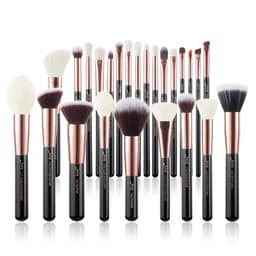 image-Jessup Makeup Brushes Set 6-25pcs Foundation Powder Eyeshadow Liner Brush Blending Highlighter Brocha Maquillaje RoseGold/Black