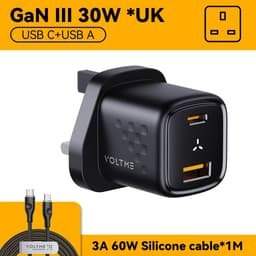 image-VOLTME GaN III 30W USB C Charger Quick Charge for iPhone 13/Pro/Pro Max/12 Galaxy Note for iPad Pro MacBook PD 30W Phone Charger