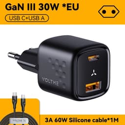 image-VOLTME GaN III 30W USB C Charger Quick Charge for iPhone 13/Pro/Pro Max/12 Galaxy Note for iPad Pro MacBook PD 30W Phone Charger