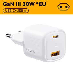 image-VOLTME GaN III 30W USB C Charger Quick Charge for iPhone 13/Pro/Pro Max/12 Galaxy Note for iPad Pro MacBook PD 30W Phone Charger