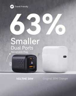 image-VOLTME GaN III 30W USB C Charger Quick Charge for iPhone 13/Pro/Pro Max/12 Galaxy Note for iPad Pro MacBook PD 30W Phone Charger