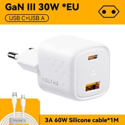 image-VOLTME GaN III 30W USB C Charger Quick Charge for iPhone 13/Pro/Pro Max/12 Galaxy Note for iPad Pro MacBook PD 30W Phone Charger