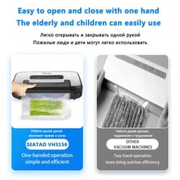 image-SEATAO VH5156 Save energ Food Vacuum Sealer Machine Automatic Commercial Household Food Vacuum Sealer Packaging retain freshness
