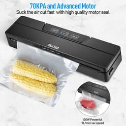 image-SEATAO VM1000 Best Food Vacuum Sealer Automatic Commercial Household Food Vacuum Sealer Packaging Machine Include 10Pcs Bags