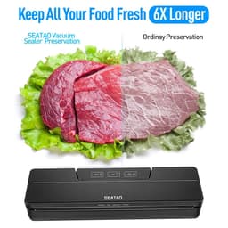 image-SEATAO VM1000 Best Food Vacuum Sealer Automatic Commercial Household Food Vacuum Sealer Packaging Machine Include 10Pcs Bags