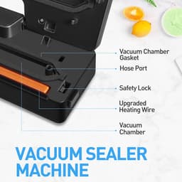 image-SEATAO VM1000 Best Food Vacuum Sealer Automatic Commercial Household Food Vacuum Sealer Packaging Machine Include 10Pcs Bags