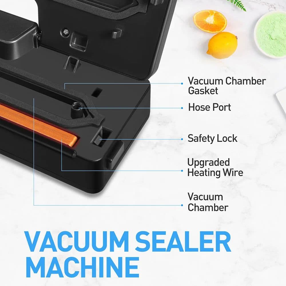 image-SEATAO VM1000 Best Food Vacuum Sealer Automatic Commercial Household Food Vacuum Sealer Packaging Machine Include 10Pcs Bags