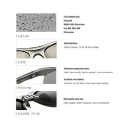 image-VEITHDIA Sunglasses Aluminum Men Polarized UV400 Lens Sport Outdoor Driving Eyewear Accessories Cycling Glasses For Male 6520