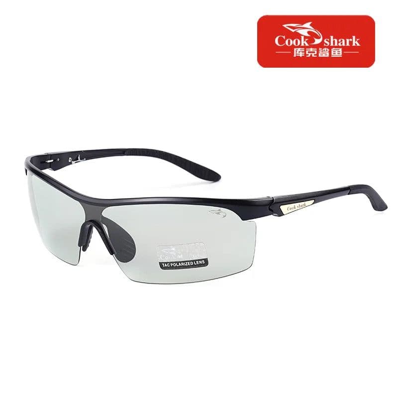 image-Cook shark 2021 new polarizing sunglasses men's driving glasses special trend color changing Sunglasses men's fishing glasses