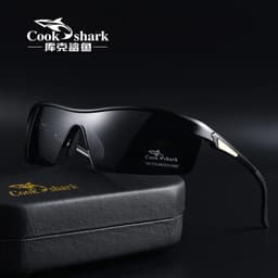 image-Cook shark 2021 new polarizing sunglasses men's driving glasses special trend color changing Sunglasses men's fishing glasses