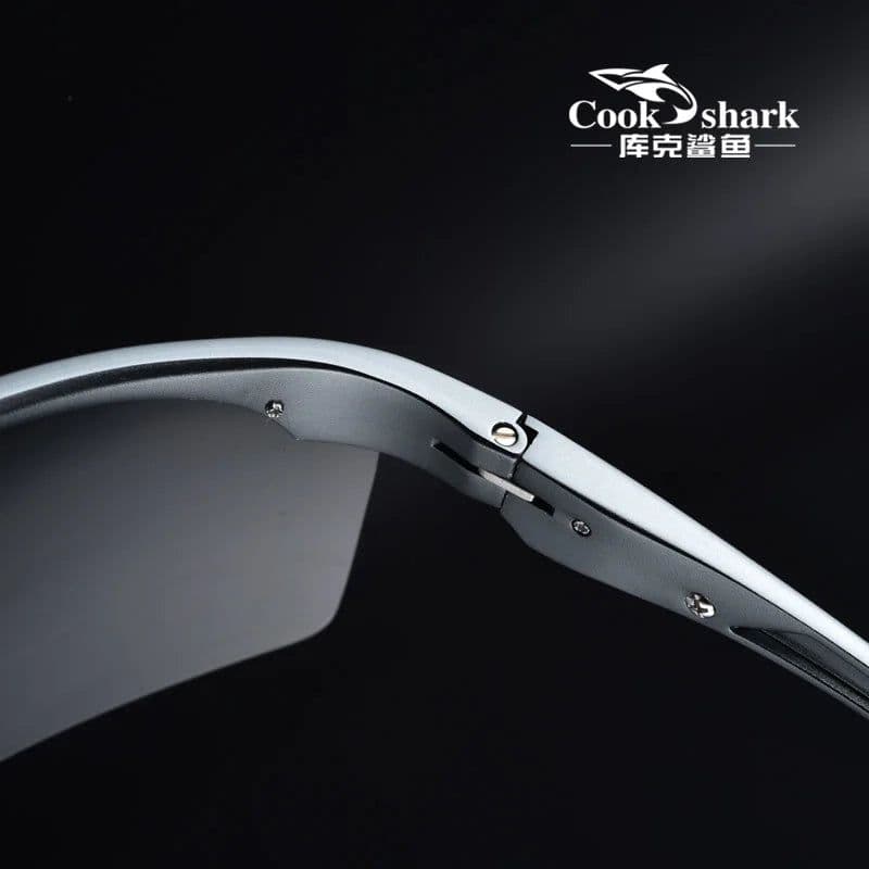 image-Cook shark 2021 new polarizing sunglasses men's driving glasses special trend color changing Sunglasses men's fishing glasses
