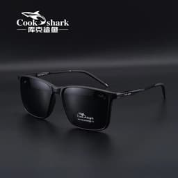 image-Cook Shark polarized sunglasses men's sunglasses women's UV protection driving special color-changing glasses trend personality