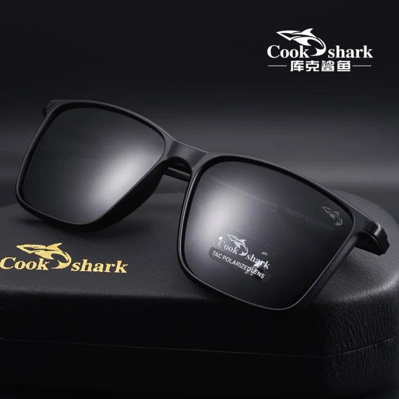 image-Cook Shark polarized sunglasses men's sunglasses women's UV protection driving special color-changing glasses trend personality