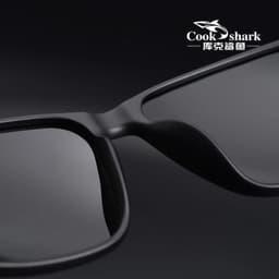 image-Cook Shark polarized sunglasses men's sunglasses women's UV protection driving special color-changing glasses trend personality