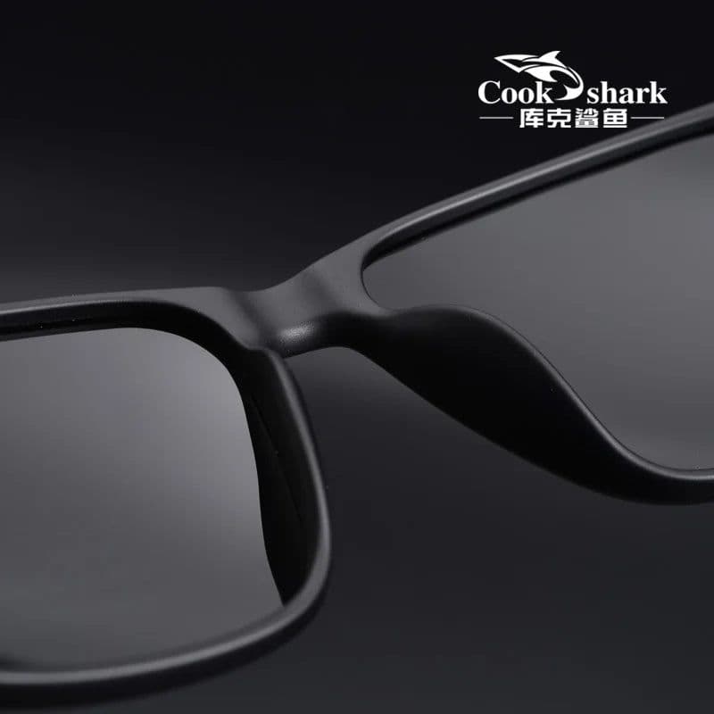 image-Cook Shark polarized sunglasses men's sunglasses women's UV protection driving special color-changing glasses trend personality