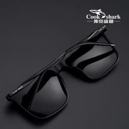 image-Cook Shark polarized sunglasses men's sunglasses women's UV protection driving special color-changing glasses trend personality