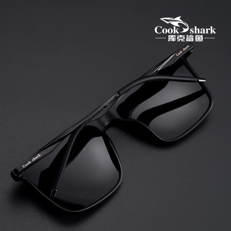 image-Cook Shark polarized sunglasses men's sunglasses women's UV protection driving special color-changing glasses trend personality